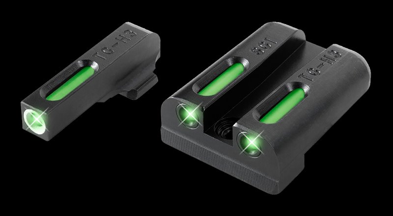 Truglo TFX SIG #8 3-Dot Tritium Fiber Optic Sights Green