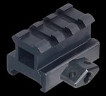 Leapers UTG MNT-RS08S3 3-Slot Picatinny Riser Mount 0.83 High Aluminum
