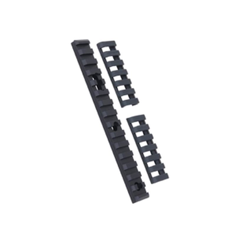 ERGO Picatinny Rail with Rail Covers and Mounting Hardware AR-15 Handguard 6" Aluminum Black