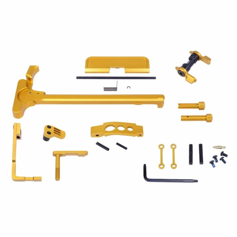 Guntec USA AR-15 Accent Kit T6 Aluminum Anodized Orange