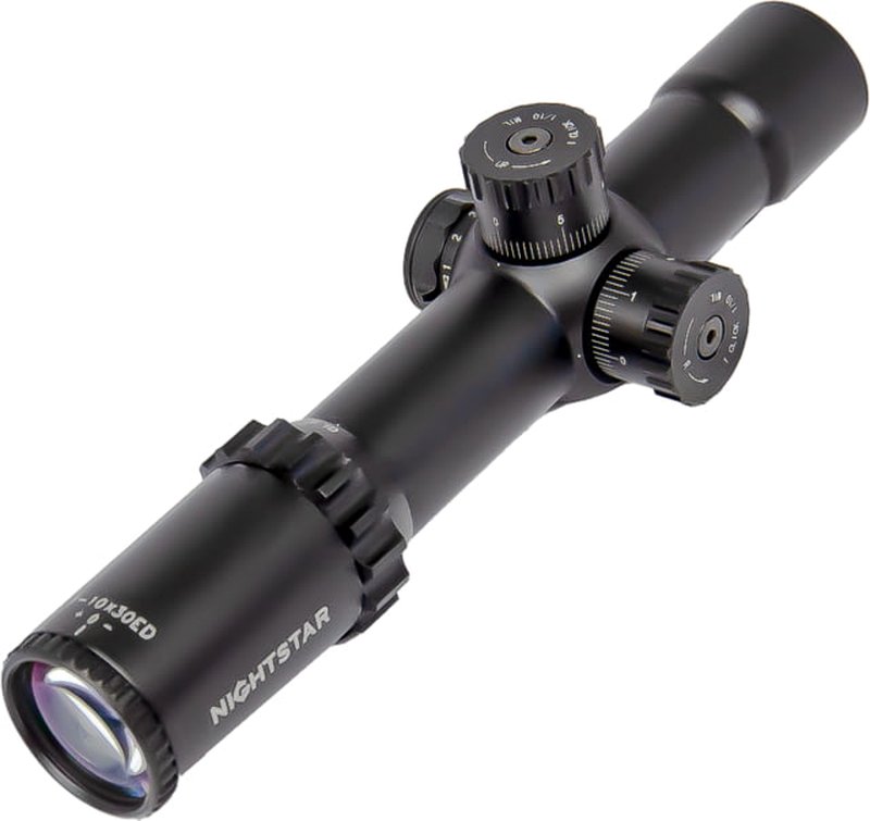 NightStar EDIRF 1-10x30mm Rifle Scope, 35mm Tube, First Focal Plane NS11206