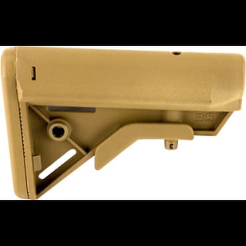 B5 Systems BRV1086 Bravo Stock Coyote Brown Synthetic for AR-15, M4 with Mil-Spec Receiver Extension (Tube Not Included)