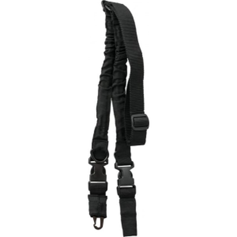 NcStar AARS21PB 2/1 Point Sling 1.25" W x 55"-72" L Adjustable Bungee Black