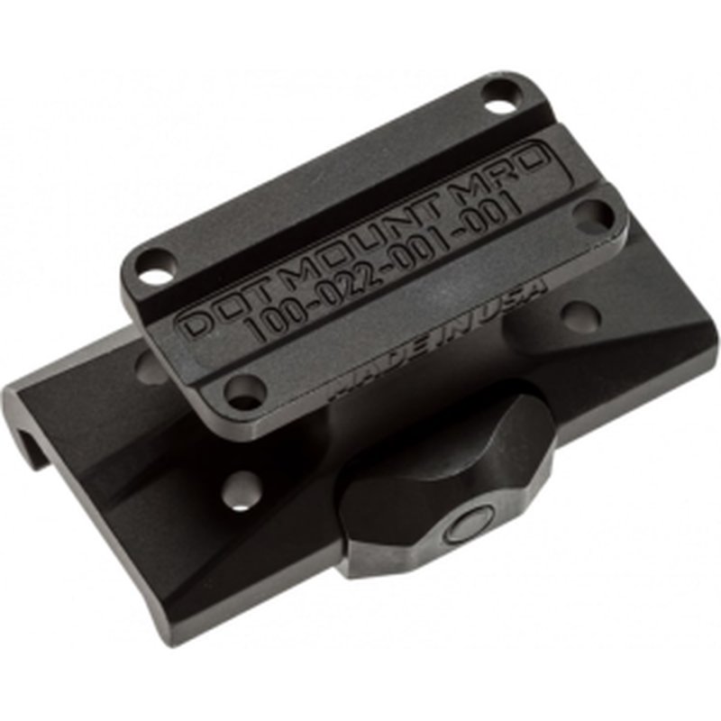Reptilia 100022 Dot Mount Lower 1/3 Co-Witness for Trijicon MRO Black Hardcoat Anodized