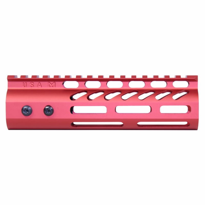 Guntec USA 4in Ultra Lightweight Thin M-LOK System Handguard w/ Monolithic Top Rail