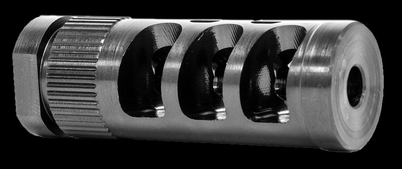 Grovtec G-Comp Muzzle Compensator 1/2-28 TPI .223 Caliber Black Nitride GTHM315