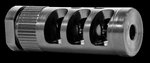 Grovtec G-Comp Muzzle Compensator 1/2-28 TPI .223 Caliber Black Nitride GTHM315