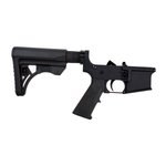 BC-15 | Multi-Caliber Forged Lower Assembly | Black Anodized | Upgraded UTG Tactical Stock