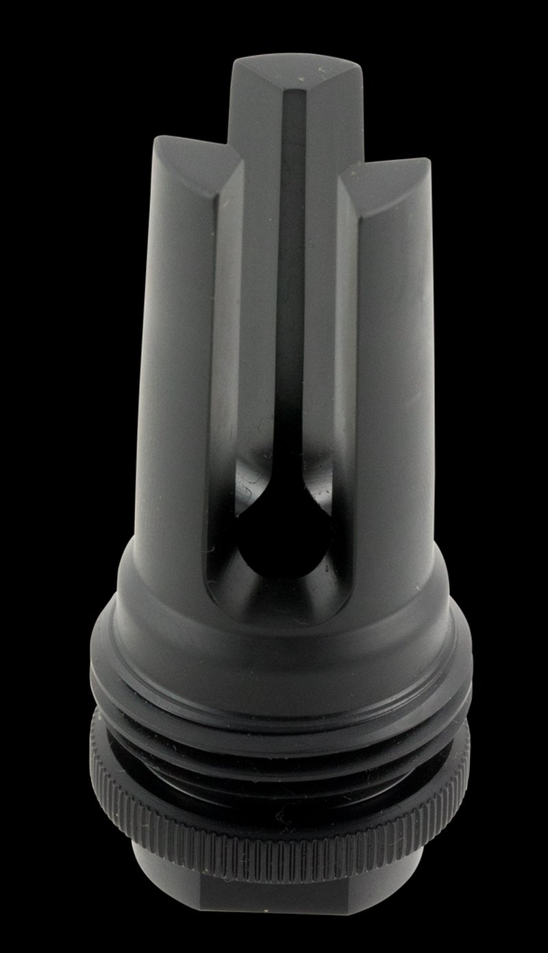 SilencerCo ASR Flash Hider 7.62mm Black Steel 1/2x28 Thread AC1283