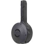 Iver Johnson Glock Magazine 9mm 50-Round Drum Black Polymer