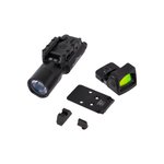 Glock MOS Light & Sights Bundle: Trijicon RMR-06 + Ameriglo + C&H Plate + Surefire X300U-A