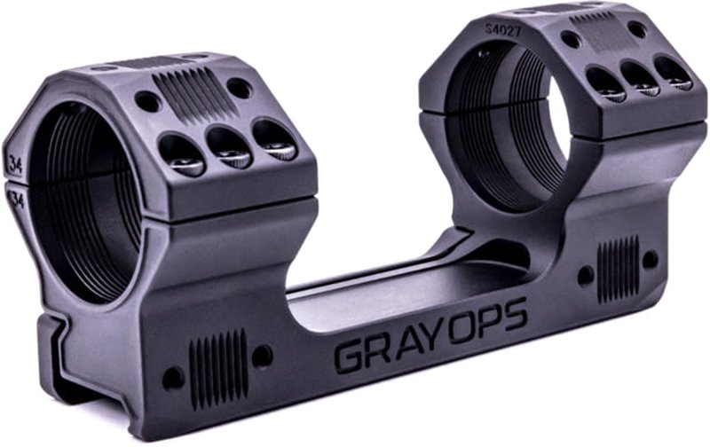 Gray Ops CNC Precision 1-Piece Picatinny 20 MOA Scope Mount 35mm Rings 1.260 Height