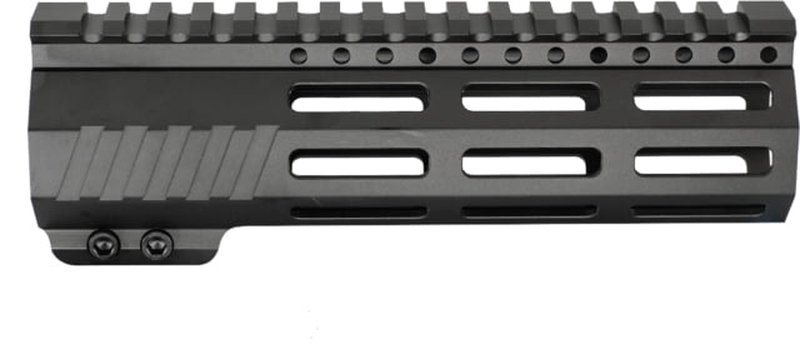 JE Machine Tech AR-15 Ultralightweight Minimalist Full Top Rail 7 in No Anti Rotation Tabs Black