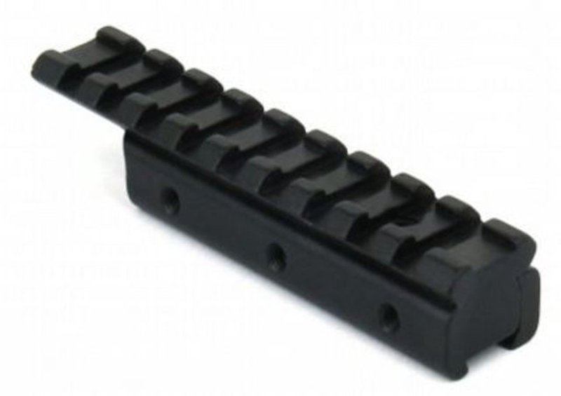 Tacfire Dovetail To Weaver Base Mount Black MRU004