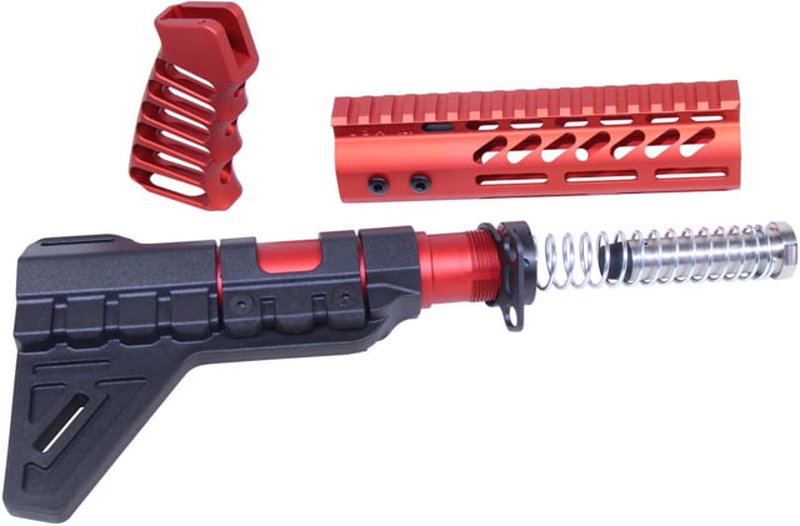 Guntec USA AR-15 Pistol Furniture Set w/ Micro Breach Pistol Brace