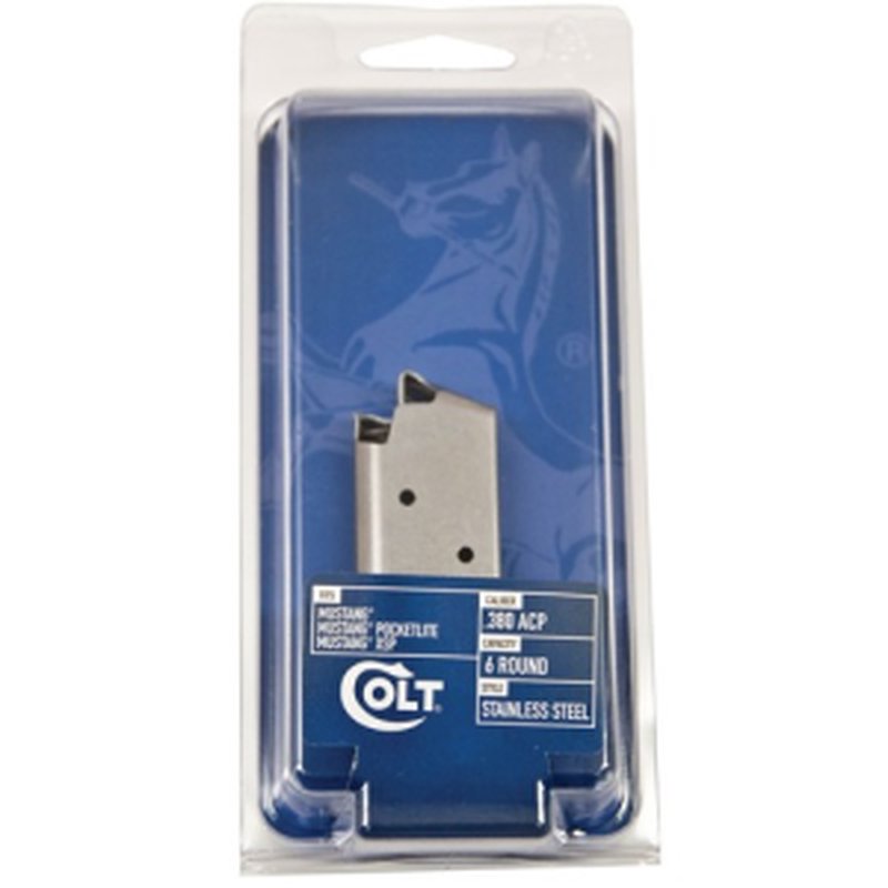 COLT Mustang Pocketlite 380ACP 6rd SS Magazine