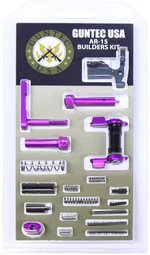Guntec USA AR-15 Builders Kit w/ Ambidextrous Safety - Anodized Purple