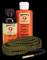 Hoppes 1-2-3 Done .45 cal pistol cleaning kit with BoreSnake solvent oil 110045