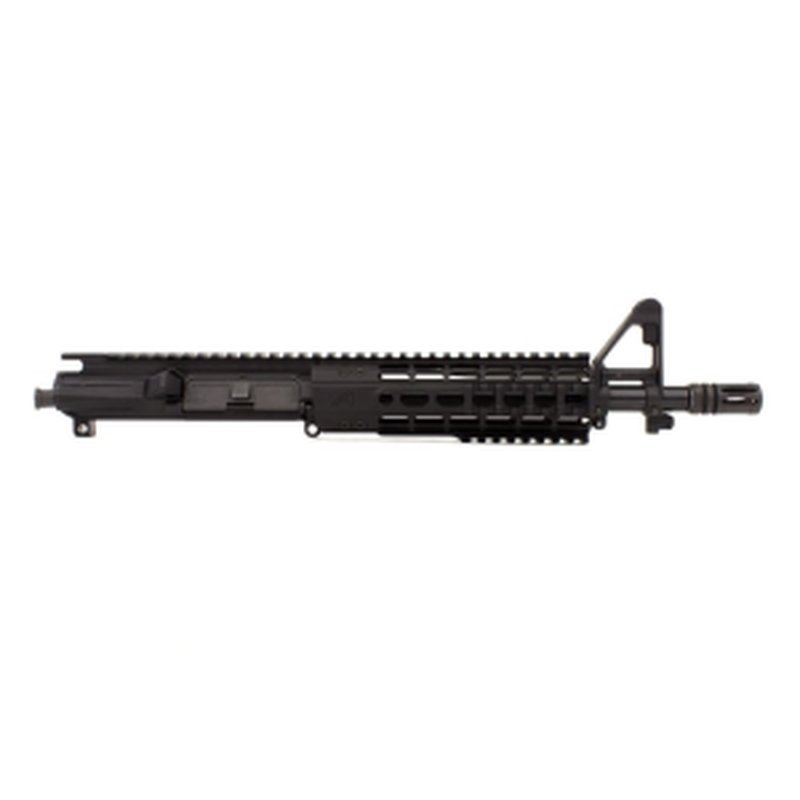 Aero Precision M4E1 Enhanced 10.5" 5.56 Complete Upper Receiver with Pinned FSB and 7" Quad Rail Handguard - Anodized Black - APAR640211Q3