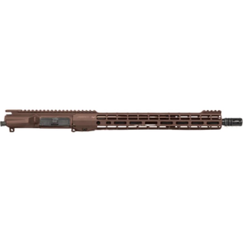 Aero Precision AR-15 M4E1 Upper Receiver Assembly 5.56x45mm NATO 16" Barrel Atlas S-One M-LOK Handguard without Bolt Carrier Group or Charging Handle Anodized Kodiak Brown