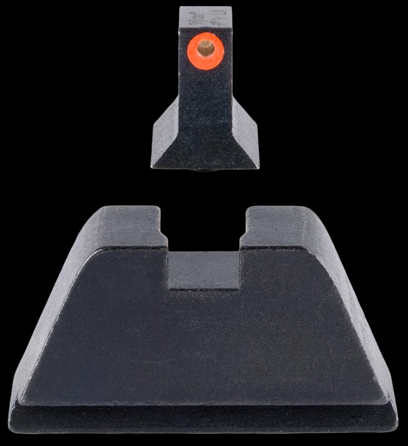 Trijicon GL201C601138 Suppressor/Optic Height Front & Rear Sights Glock 17/17L/19/22 Standard Frame