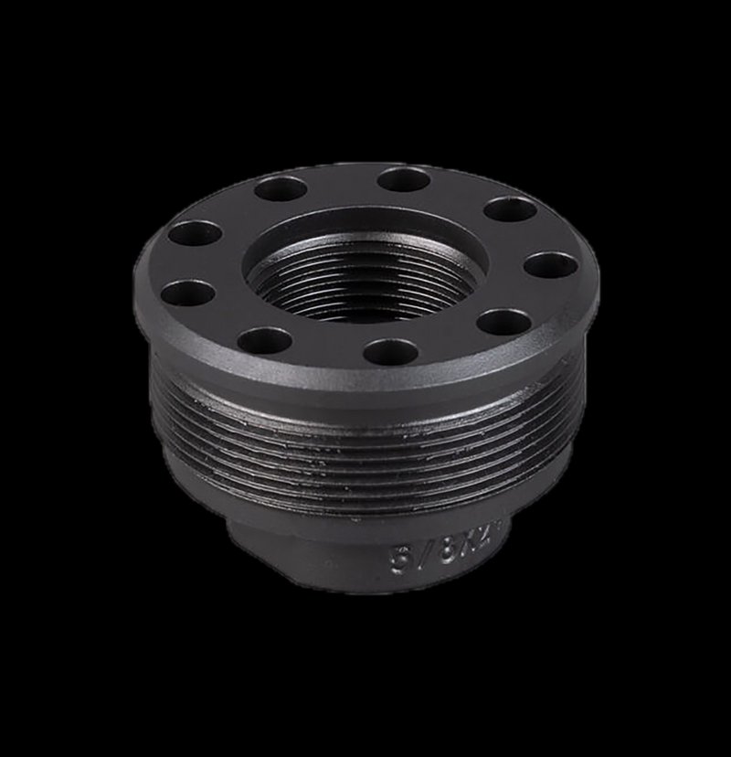 SilencerCo Alpha Direct Thread Mount 9/16x24 RH Black Stainless Steel Suppressor Adapter
