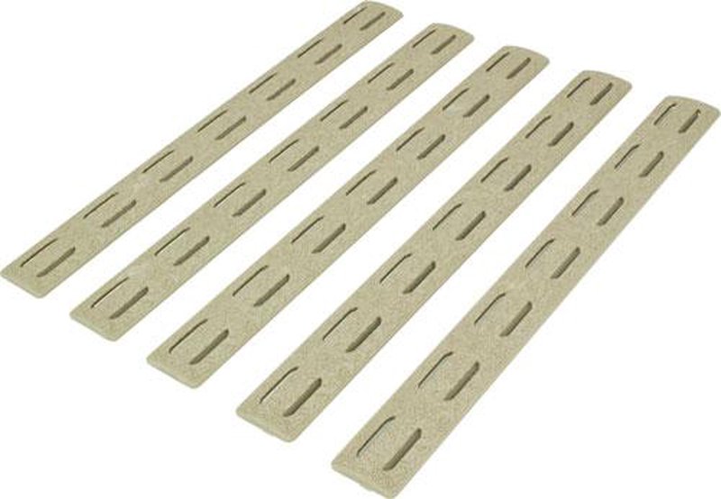 Bravo Company M-Lok Rail Panel Kit 5-Pack Polymer Flat Dark Earth 5.5 in