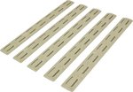 Bravo Company M-Lok Rail Panel Kit 5-Pack Polymer Flat Dark Earth 5.5 in