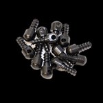 Grovtec GTHM60 Wood Screw Swivel Studs 0.5" 12-Pack Black