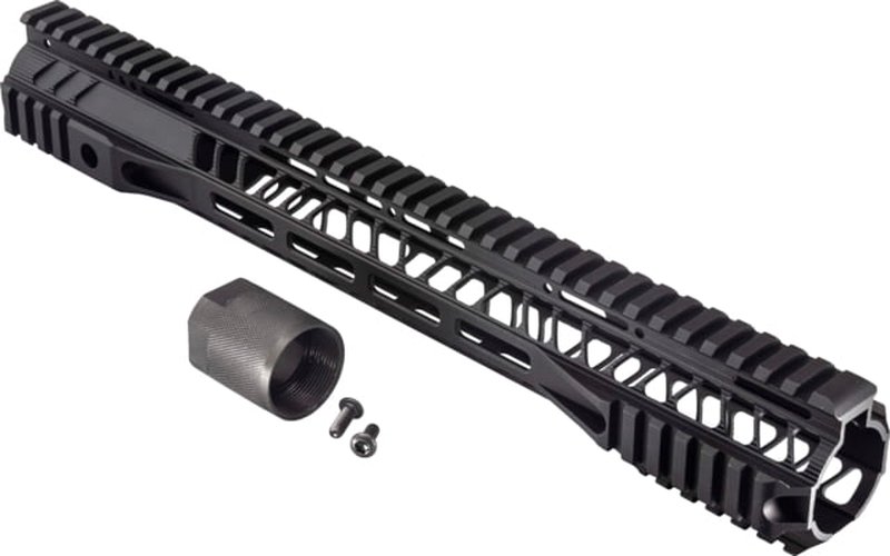 TRYBE Defense AR-15 M-LOK Lightweight Quad Handguard w/ Full Rail 15in Black