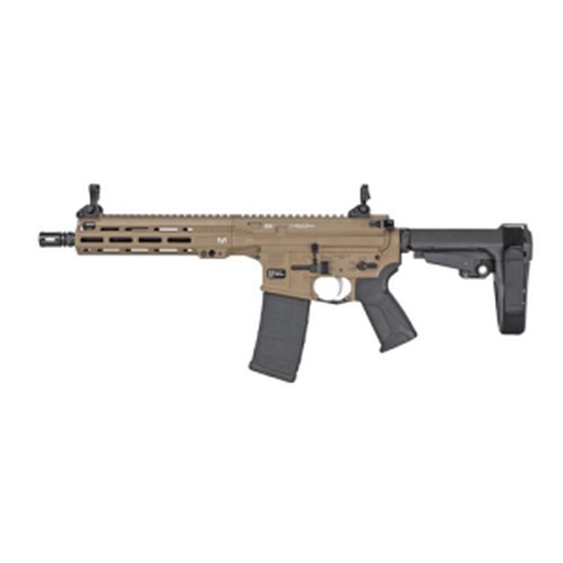 LWRC ICMKII 5.56 NATO 10.5" 30rd Semi-Auto Pistol, Flat Dark Earth, SBA3 Brace