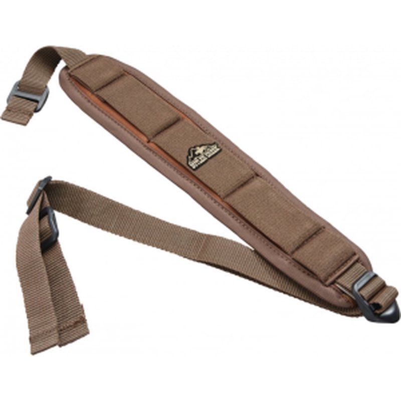 Butler Creek 180015 Comfort Stretch Rifle Sling 1" Swivel 44" x 2.5" Neoprene Brown