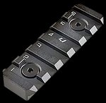Strike Industries LINKRS6BK Link Rail Section 6-Slot M-LOK/KeyMod Black Anodized