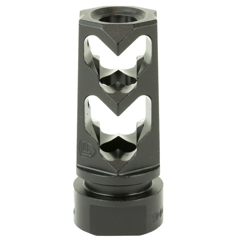 Fortis Manufacturing 9mm Muzzle Brake 1/2x36 Nitride Black 4140 Steel
