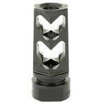 Fortis Manufacturing 9mm Muzzle Brake 1/2x36 Nitride Black 4140 Steel