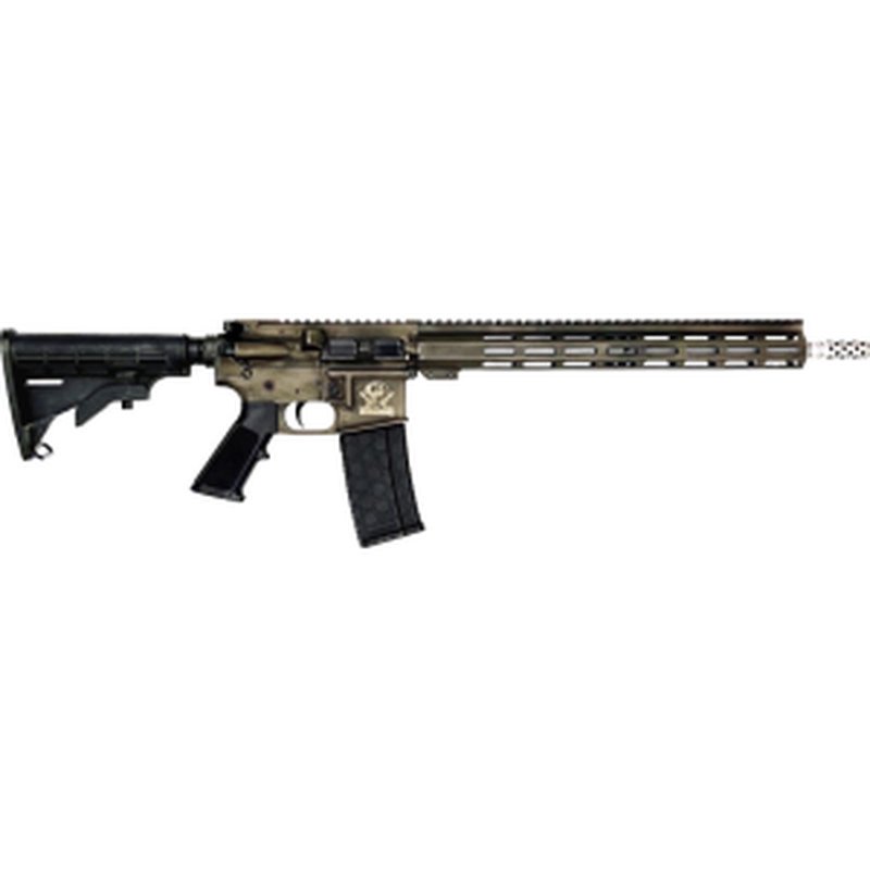 Great Lakes Firearms AR-15 223 Wylde 16in Semi-Auto Rifle 30rd Bronze Battleworn