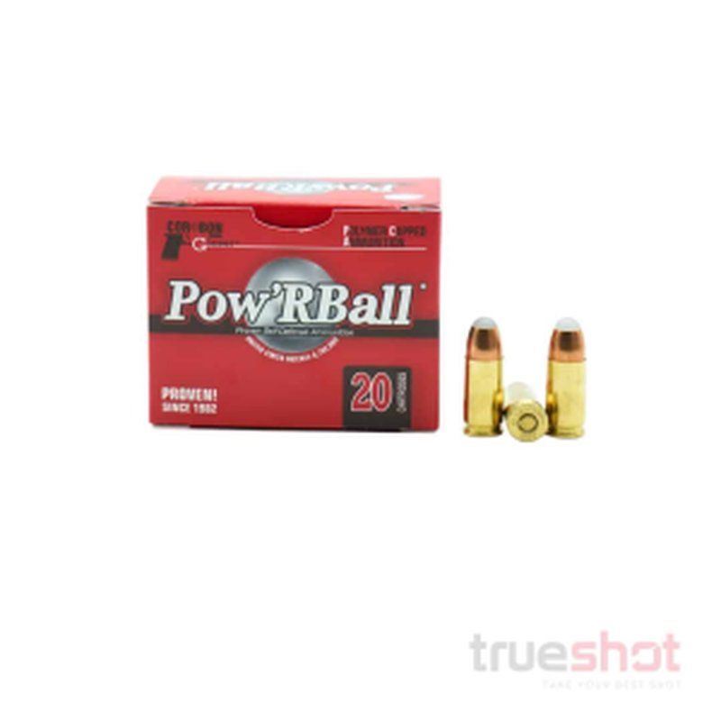 Corbon 9mm +P 100 Grain Pow'RBall Ammunition