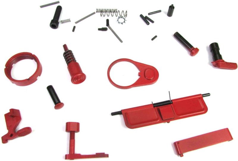 WMD Guns Accent Build Kit 556 Red for AR-15 Lower Receiver
