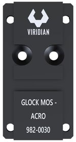 Viridian RFX45 Glock MOS Adapter Plate (9820030) Machined 6061 Black Anodized
