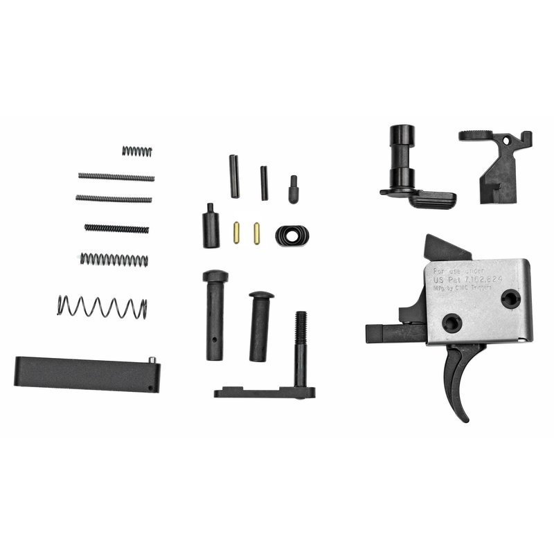 CMC Triggers AR-15 Lower Receiver Parts Kit with 3.5lb Curved Trigger, Black