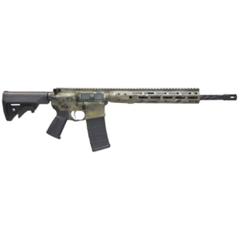 LWRC Direct Impingement 5.56 NATO 16.1" 30rd Semi-Auto Rifle w/ Fluted Barrel | Multicam