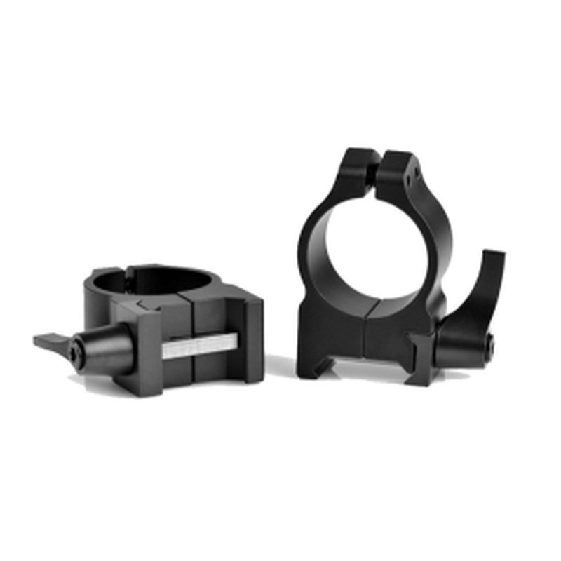 Warne 201LM Maxima Quick Detach Scope Rings 1in Picatinny/Weaver Black Matte