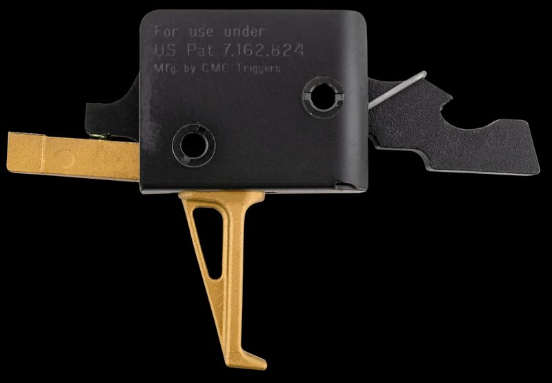 CMC Triggers AR-15 Gold Finger Drop-In Single-Stage Trigger 3.0-3.5 lb Gold 91503GF
