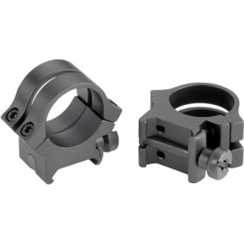 WEAVER 1" Ring Quad Lock Medium Blk
