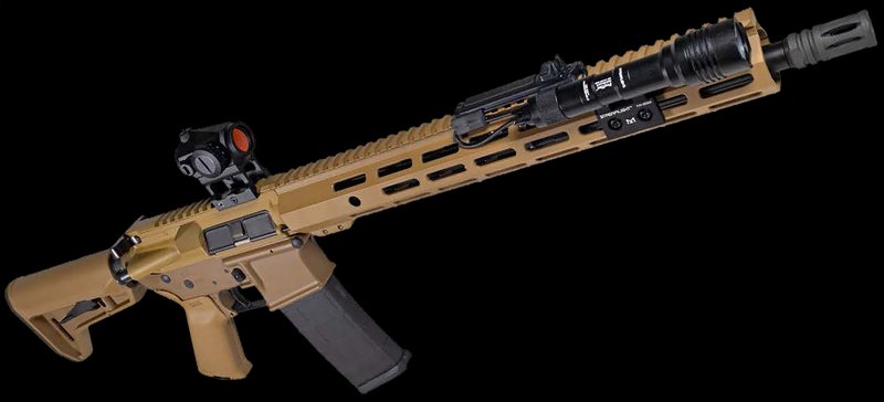 Shark Coast Tactical Sunrise AR-15 5.56 NATO 16 Inch Black Aluminum