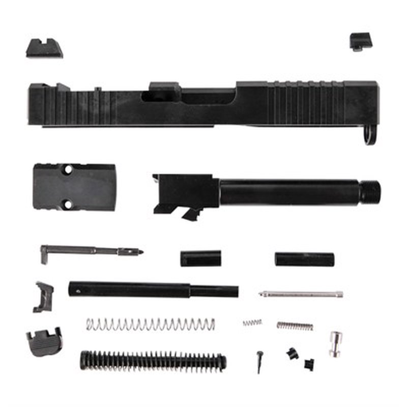 Brownells Glock 19 Slide Build Kit with RMR-Cut Slide and Threaded Barrel