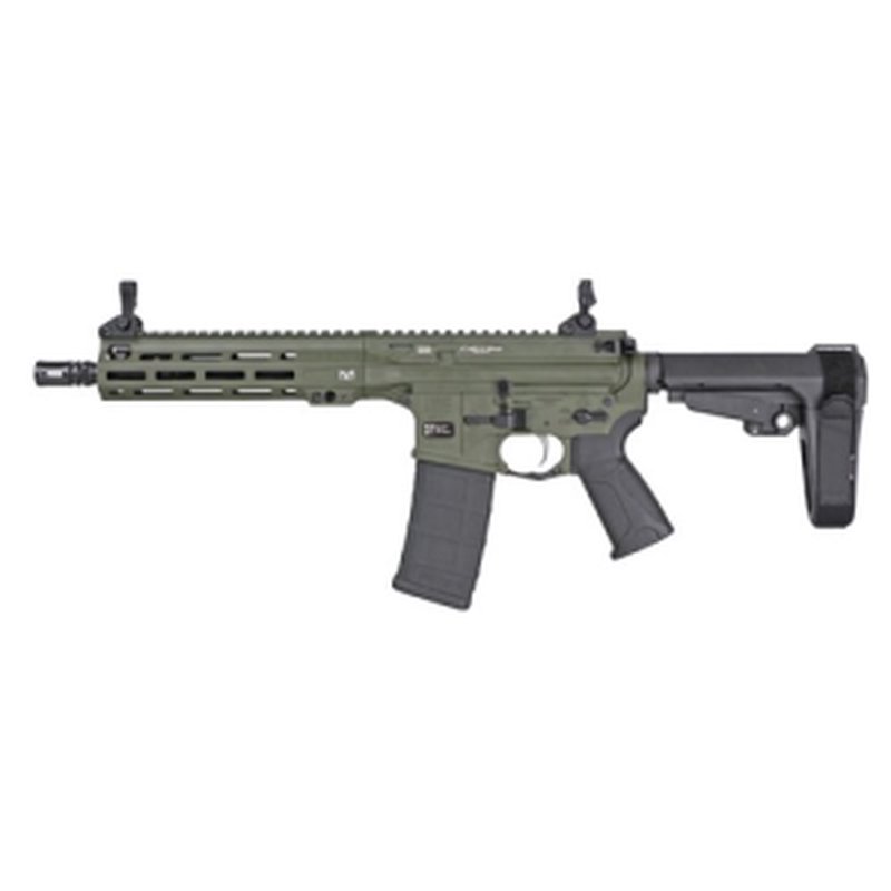 LWRC ICMKII 5.56 NATO 10.5" OD Green Pistol w/ SBA3 Brace, 30rd