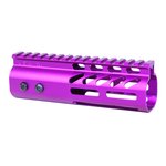 Guntec USA 4in Ultra Lightweight Thin M-LOK System Handguard w/ Monolithic Top Rail