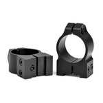 Warne 1B1M Fixed 1in Medium Black Matte Scope Rings
