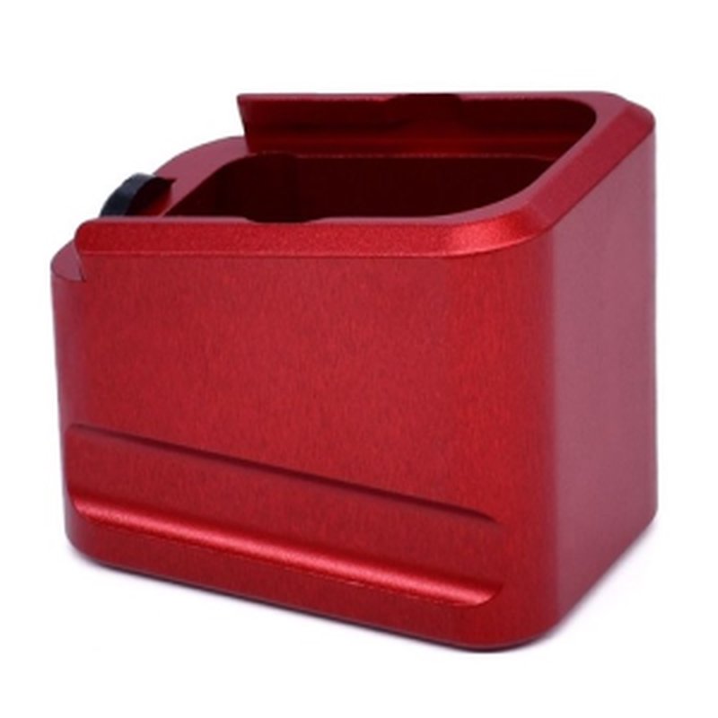 Warne Glock 17/22 Magazine Extension Red Aluminum (WRN-3115)